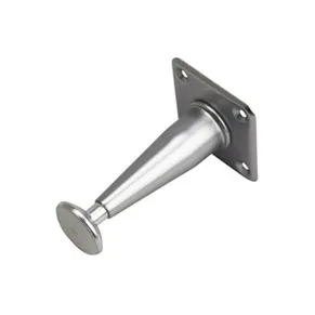 Møbelbein Ø25mm Justerbar Konisk Matt Krom