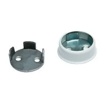 Garderoberørfeste Teka Fjær Ø25mm Hvit