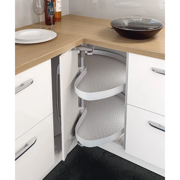 Hjørnekarusell Aabling Ninka Mondo m/hyller hvit/sølv