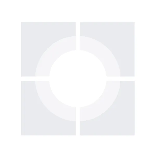 Hjørnekarusell Pelly 1/2 hvit/sølv