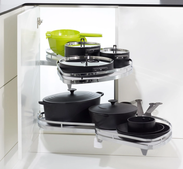 Hjørnekarusell Kesseböhmer LeMans 2 Hvit/Krom