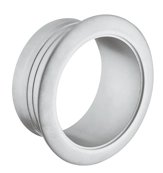 Rosett Trykklås 19mm Matt Krom