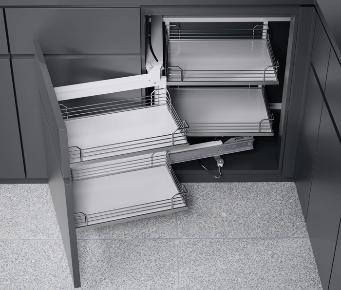 Uttrekk Kesseböhmer Magic-Corner Arena Classic M/Kurver Hvit/Sølv