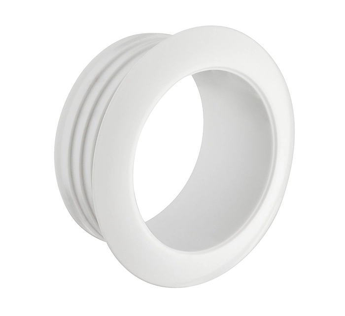 Rosett Trykklås 16mm Hvit