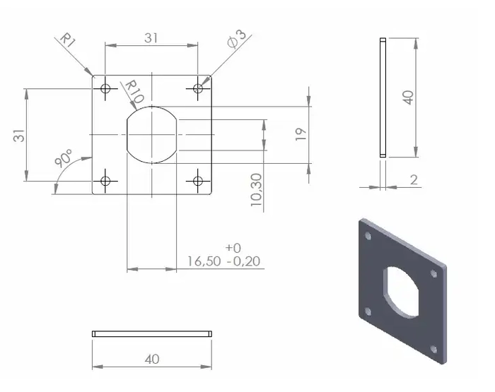 Metallplate Anti-Twist F/Padlockable Cam Locks